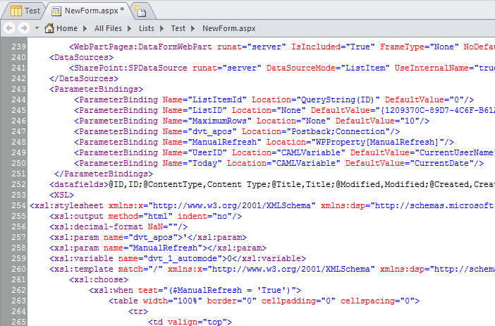 sharepoint-designer-data-form-web-part